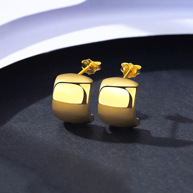 Hoop Earrings Shining Elegant Ear Stud Fashion Jewelry