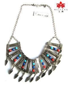 Antique Plating Alloy Fashion Necklace Bib Necklace