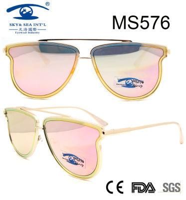 New Heart Shape Hot Selling Women Metal Sunglasses (MS576)