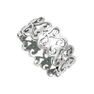 Hot Sale White Single Jewelry S925 Silver Jewelry Band Ring