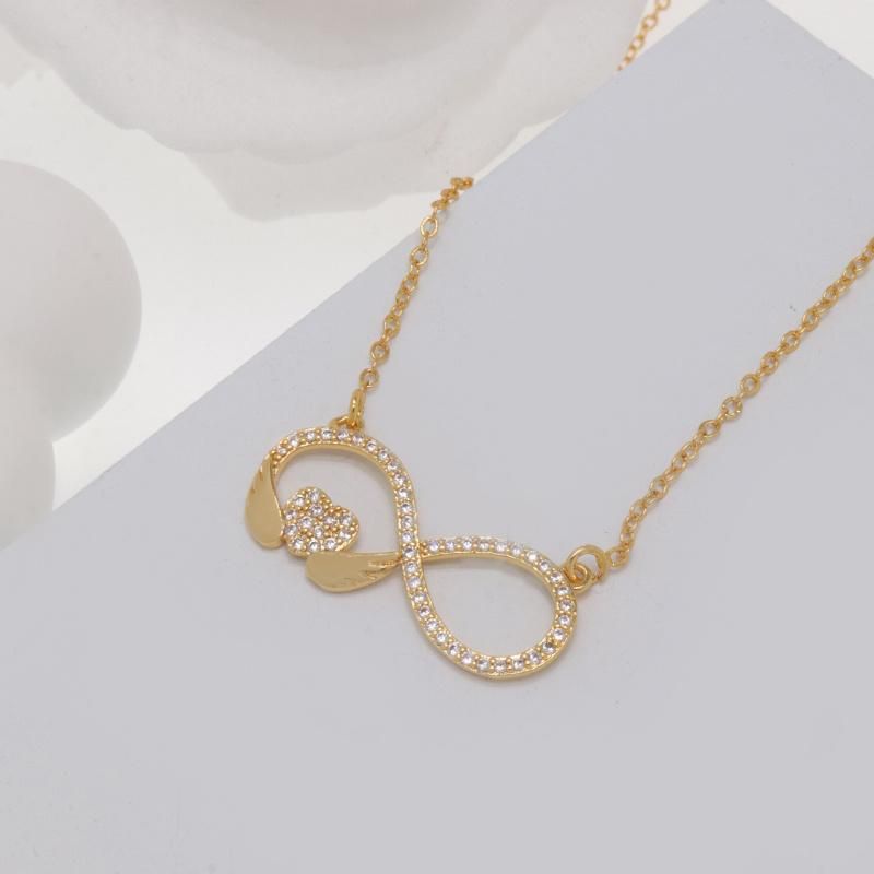 Hot Sale Cubic Zirconia Ladies Love Fashion Jewelry Necklace