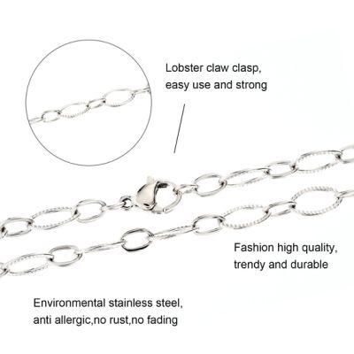 18K Gold Plated Hip Hop Decoration Chain Bracelet Necklace with Embossed for Craft Design