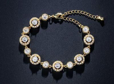 Fashion CZ Bangle Bracelet, Wedding Bridal CZ Bracelet for Wemen