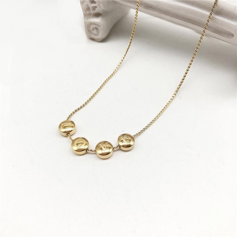 Manufacturer Custom Great Quality Fashion Jewelry Women PVD jewellery 18K Gold Plated Stainless Steel Fashion Necklace