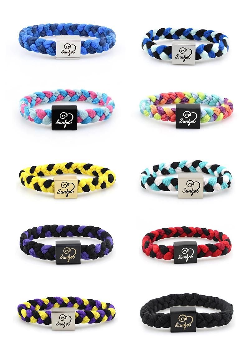 Top Selling Nylon Custom Logo Colorful Bracelet