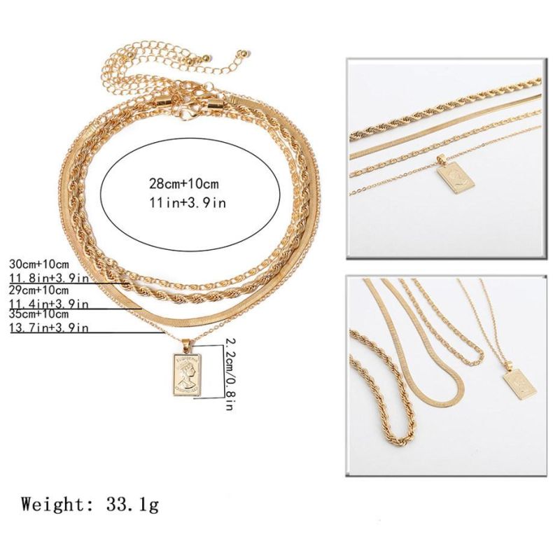 New Coming Wholesale Cheap Price Factory Spot Elegent Necklace Mannequin Chain Women