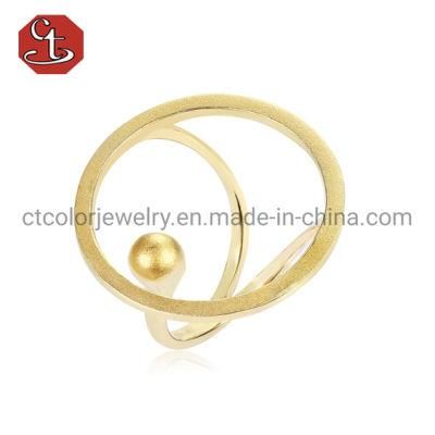 Fashion Jewelry 18K Gold Plated Specific Personality 925 Sterling Silver Rings