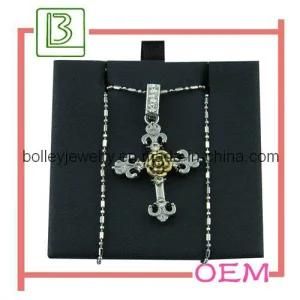 Silver Necklace With Cross Pendent