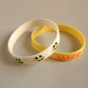 High Quality Plastic Promotional Gift 3D Imitation Silicon Bracelet (SB-009)