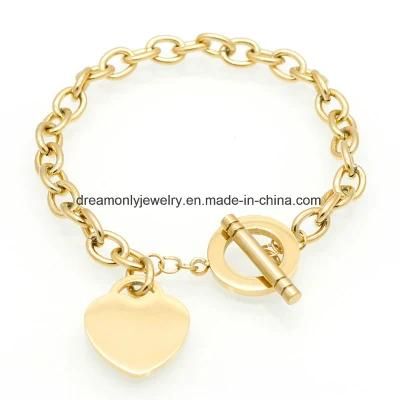 Bracelets for Women Stainless Steel Love Bracelets Fashion Heart Pendant Fashion Jewelry