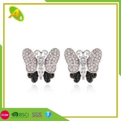 Color Butterfly Earrings Simple Animal Studs Delicate Three-Dimensional Butterfly Earrings (02)
