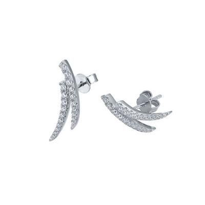 925 Silver 2022 Fashion Wing Earring for Ladies