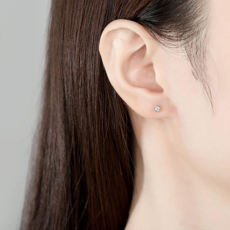 European Popular Fashion 14K Round Style Earrings Jewelry