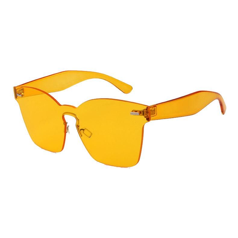 2018 Hot Selling Fashion One Piece Colored Lens Sunglasses