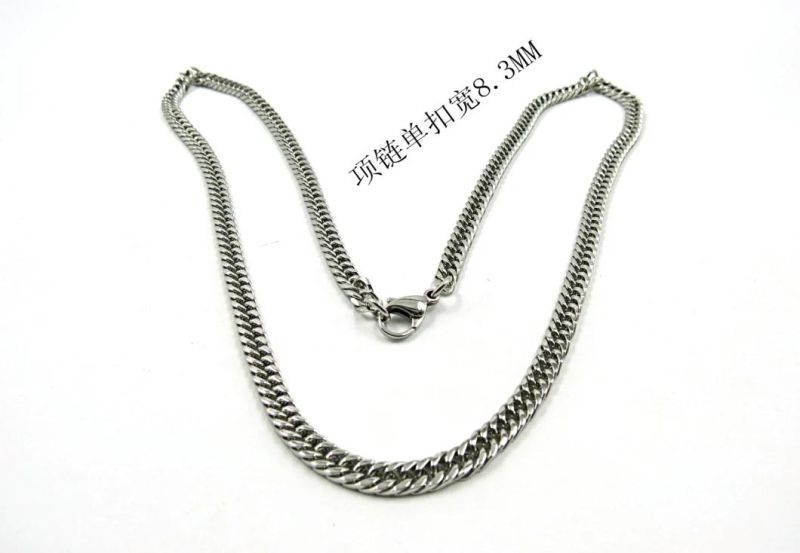 Jewellery Size 2X8.6 Round Edge Polished Necklace