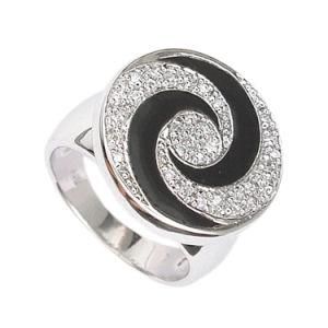 White Sapphire Gemstone Silver Jewelry Twirl Women Ring