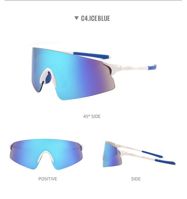Custom Logo 2021 Summer Fashion Outdoor Man Big Frame Polarized Sports Sunglasses