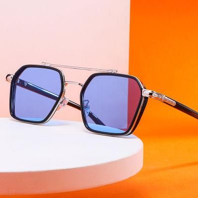 New Design Men and Women Fashion Trendy Retro Large Square Sunglasses Outdoor Travel UV400 Sun Glasses