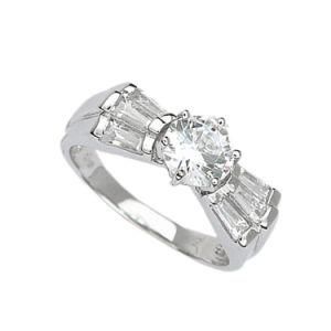 New Haylee Jewels Sterling Silver Diamond Ring