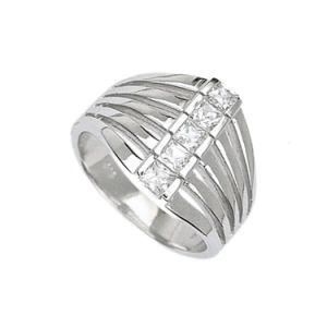 Engagement Gift Round Cut White Topaz Gemstone Silver Ring