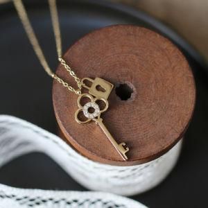 Classic Element Key and Lock Pendant Necklaces