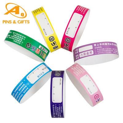 China Wholesale Cute Energy Product Bracelet Gift Fashion Fire Smart Rubber Medical Hospital Vinyl Bracelet Tyvek Wristband for Kids Adults