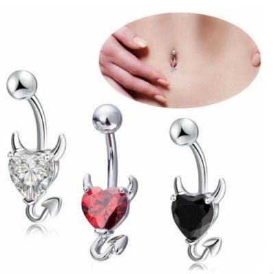 New 316L Surgical Steel Little Demon Belly Ring Body Jewelry Piercing