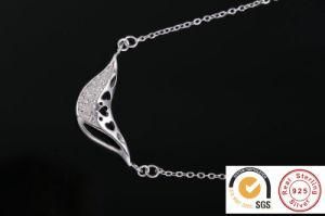 Fashion 925 Sterling Silver Necklace with Micro Pave Set Pendant Baam0641-2