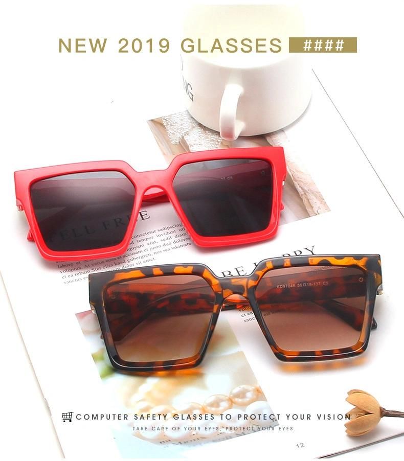 Fashion New Designer Gafas Glasses Big Frames Vintage Sun Glasses Trendy Oversized Luxury Unisex Sunglasses for Women