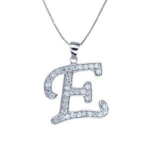 925 Silver New Design Hollow out E Shaped Chain Pendant
