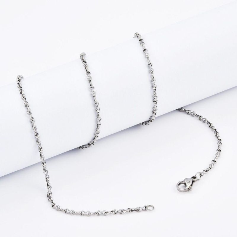 New Trendy Design Surgical 316L Stainless Steel Eight Chain Necklaces for Fashion Women Accessories