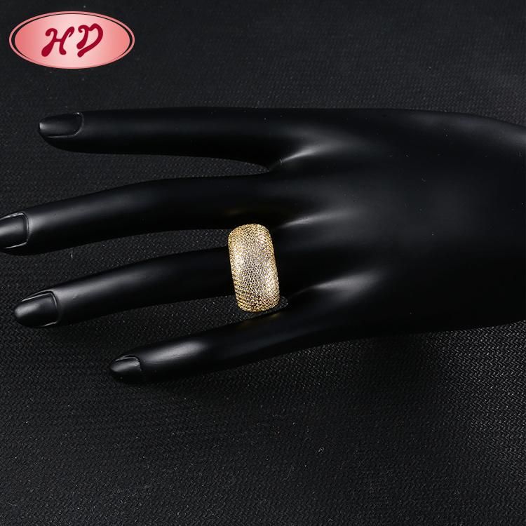 Women 18K Gold Plated Stainless Steel Silver Fashion Engagement Finger Wedding Rings Jewelry Design