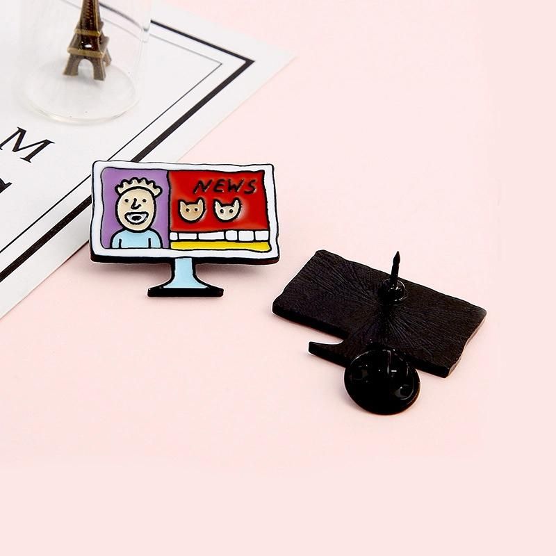 Cartoon TV Film Brooch Shirt Collar with Badge Brooch