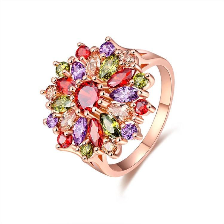 Flower Shape Crystal Wedding Jewelry