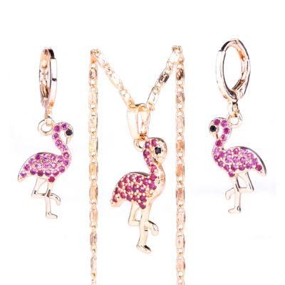 Fashion Accessories 18K Rose Gold Plated Copper Alloy Costume Jewelry Sets