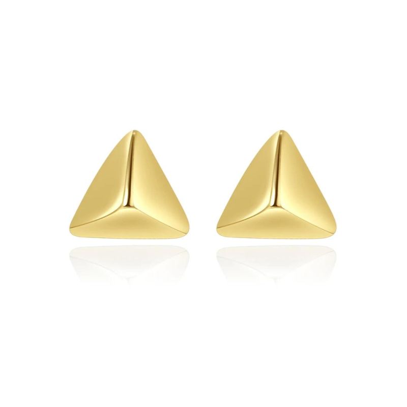 Hot-Selling Triangular Prism Earrings S925 Silver Studs