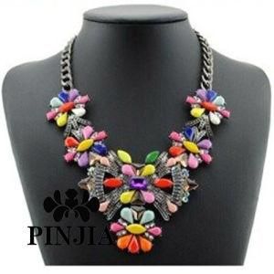 Flower Acrylic Necklace Fashion Jewelry