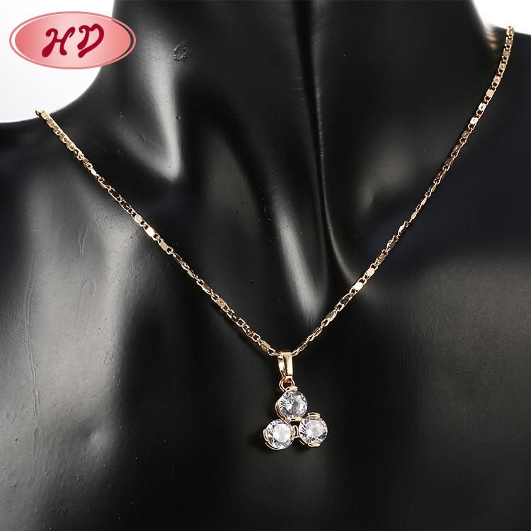 Imitation Fashion Women 18K Gold Plated Costume Ring Bracelet Charm Jewelry with Earring, Pendant, Necklace Sets Jewelry