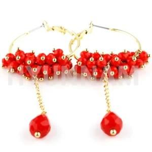 Hot Sale Red Beads Earring