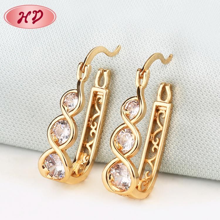 2020 Dubai 18 Gold Plated Jewelry Earring Designs