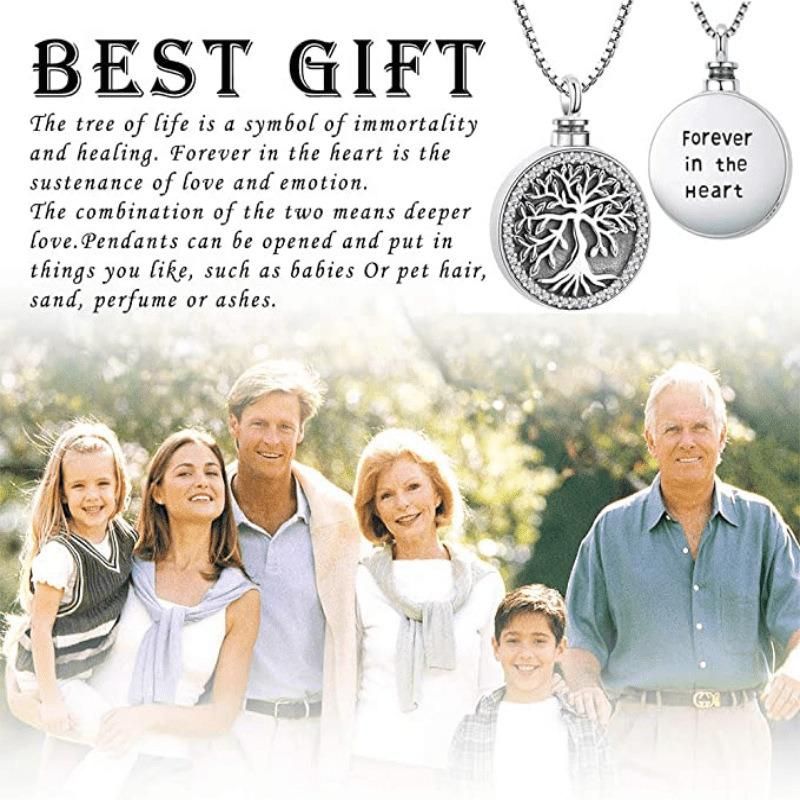 Tree of Life Titanium Steel Souvenir Pendant Jewelry Necklace