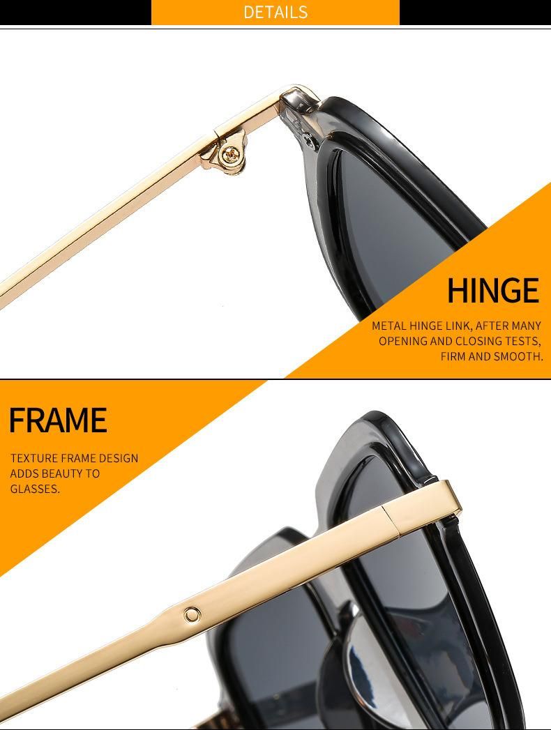 2022 Fashion Personality Retro PC Metal Sunglasses