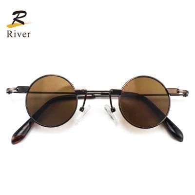New Custom Logo Ready Funny Metal Frame Unisex Sunglasses