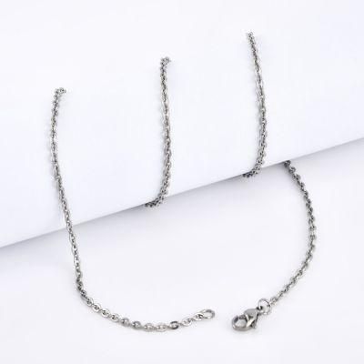 Wholesale Imitation Gold Plated Rose Gold Stainless Steel Necklace Anklet Bracelet Making Chain Fashion Jewelry
