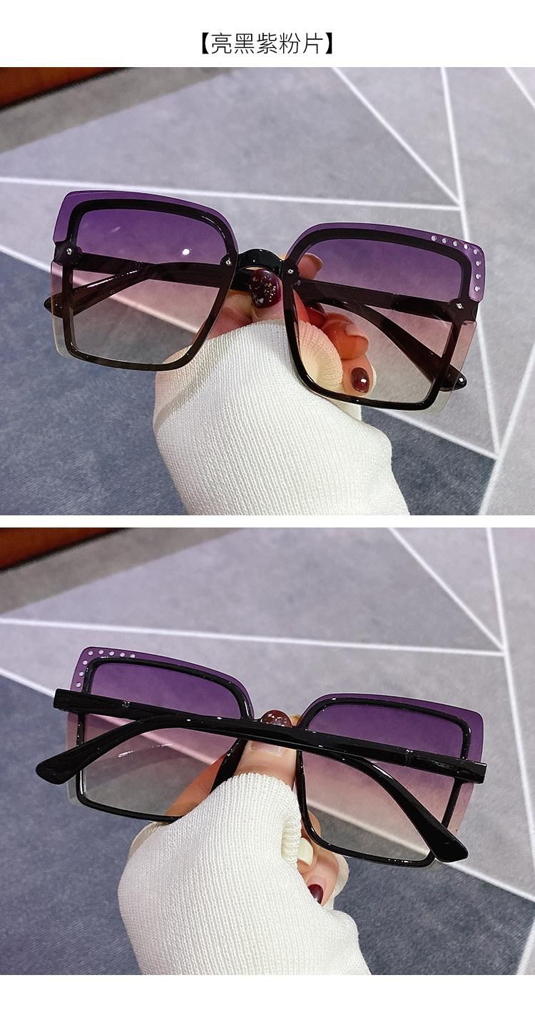 Glasses Personality Colorful Ocean Film Sunglasses Female Retro Rice Nails