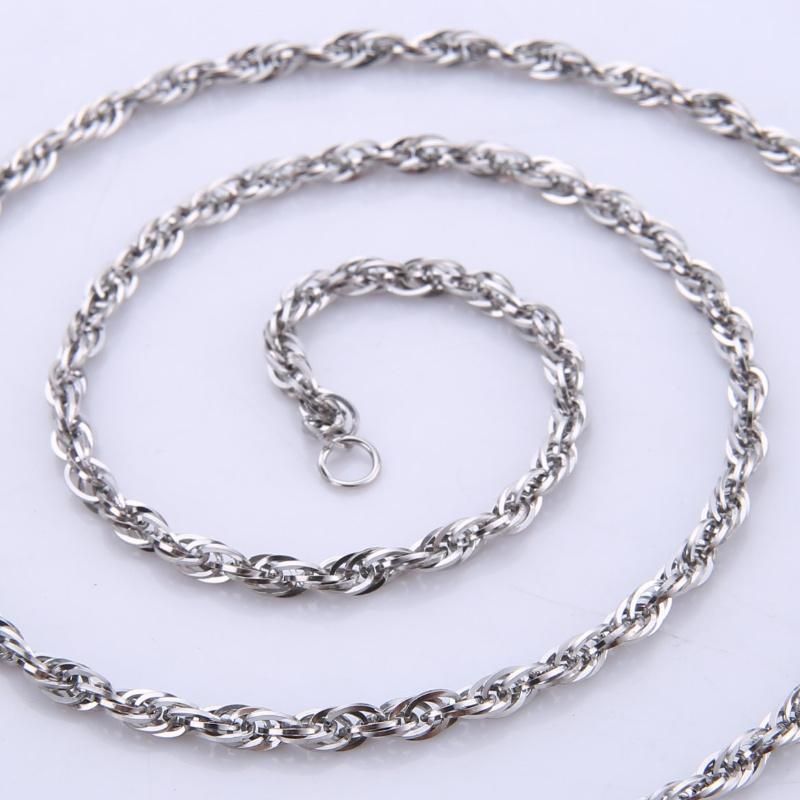 Stainless Steel Neclace Triplicate Square Wire Chain for Jewelry Design