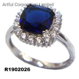 Hot Sale 925 Sterling Silver with Cushion Stone&#160; Ring