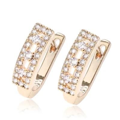 2021 Ladies High End Dubai CZ Fashion Earrings