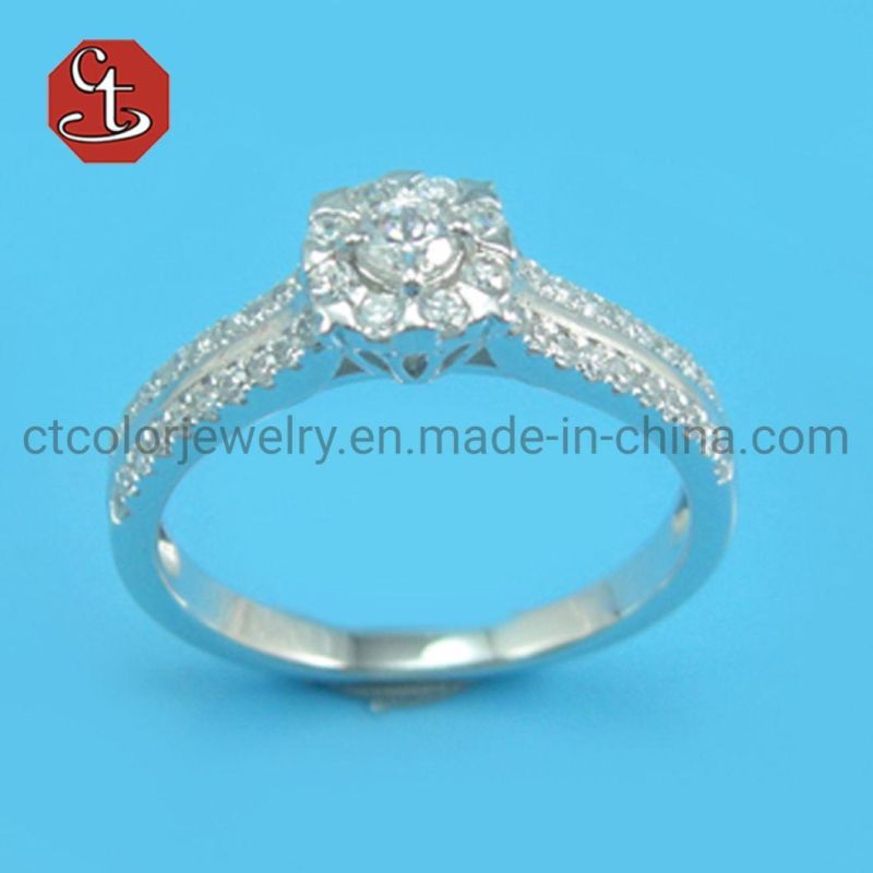Silver 925 Rings for Women Fine Jewelry with 3A CZ Fashion Anniversary Female Gift Wholesale