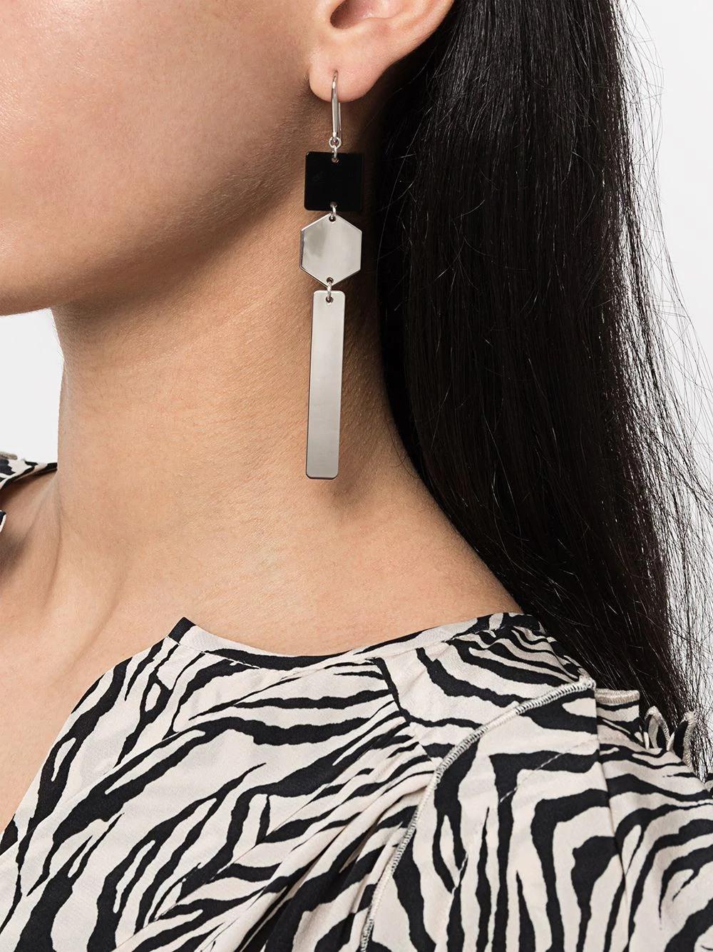 Fashion Personality Rectangular Dangle Earrings Jewelry